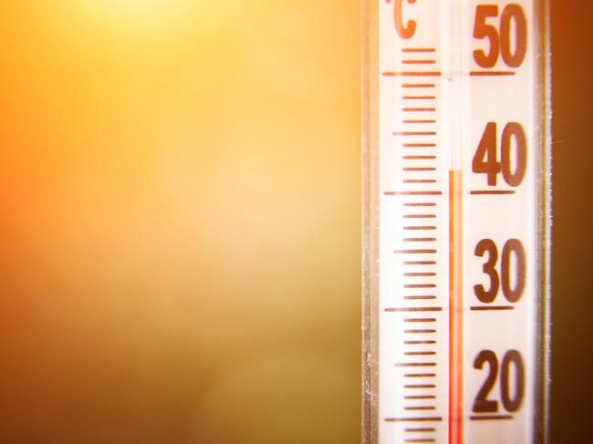 window thermometer shows 42 degrees Celsius. Picture: istock