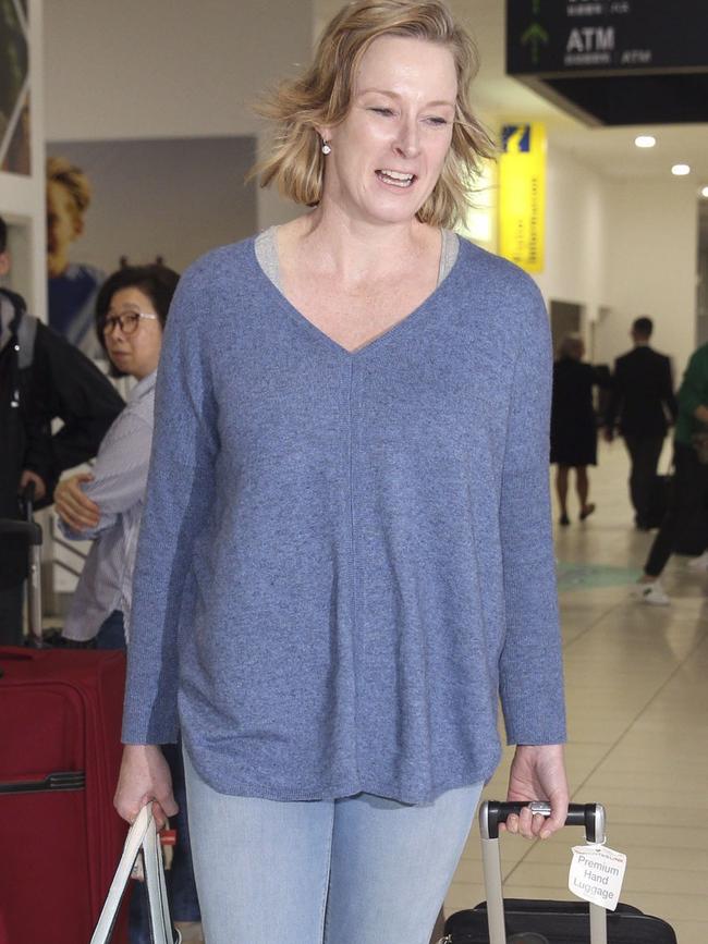 7.30 presenter Leigh Sales looked low fuss upon jetting in... Picture: Media Mode