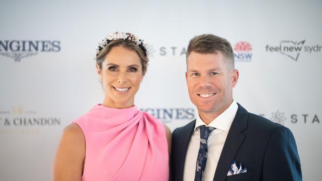 Candice Warner and David Warner attends the Sydney Everest Carnival media launch at The Jackson on September 13, 2022 in Sydney, Australia. (Photo by Wendell Teodoro/Getty Images for ATC)