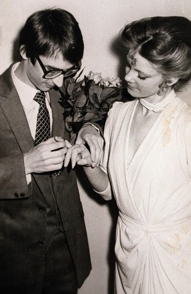 Lucy Dudko & husband Alex on their wedding day in Moscow in April 1983. Picture: Supplied