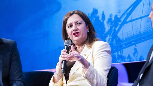 Premier Annastacia Palaszczuk speaking at The Courier-Mail Future Brisbane lunch on Wednesday. Picture: Richard Walker