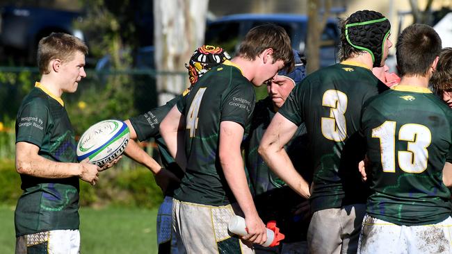 AIC First XV rugby match between Villanova College and St Laurence's College. Saturday May 28, 2022. Picture, John Gass