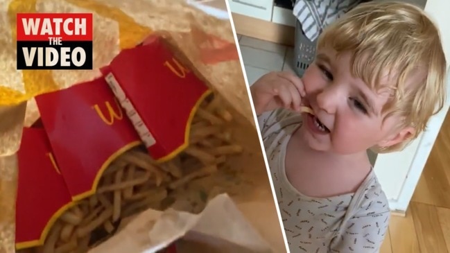 Toddler orders $55 worth of Maccas chips