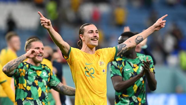 Midfielder Jackson Irvine. Picture: Claudio Villa/Getty Images