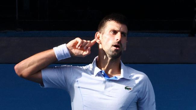 Novak Djokovic is back in front in this one. (Photo by David GRAY / AFP)