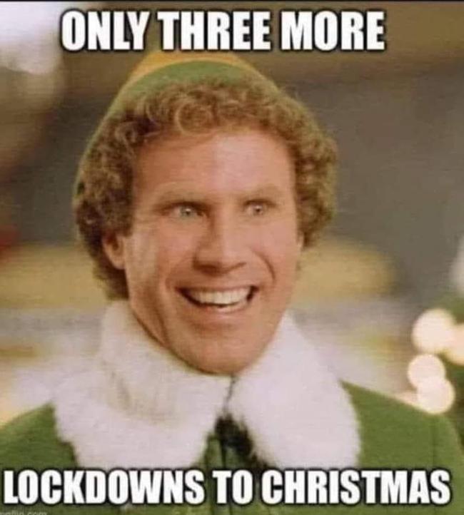 Three more lockdowns to Christmas! Picture: Facebook