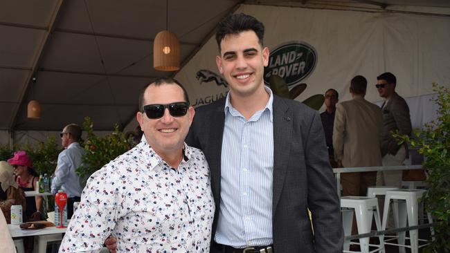Kevin and Jacob at the Rockhampton Jaguar Land Rover Pop-Up Polo on June 3, 2023. Picture: Aden Stokes