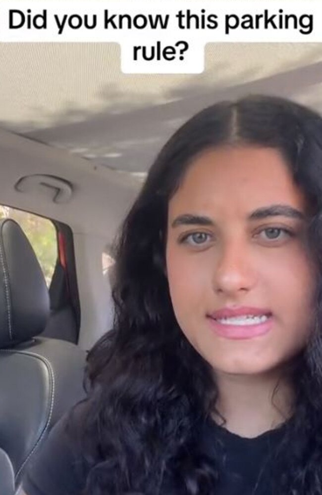 TikTok content creator Shakira Coldwell fined for angle parking at Noosa. Picture – TikTok/shakira.coldwell