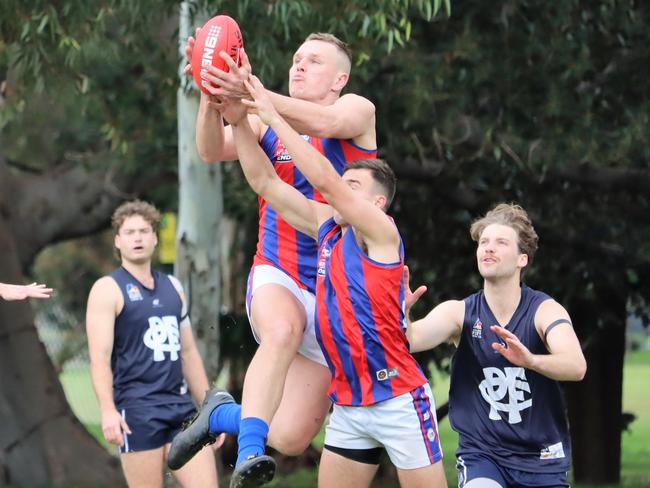 Hope Valley's Daniel Nobes was a standout with five goals against Pembroke OS. Picture: Lisa Wright