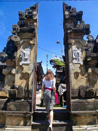 Entering the temple. Picture: Ian Lloyd Neubauer