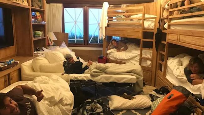 Bunking down on Necker Island as Hurricane Irma approaches. Picture: Supplied