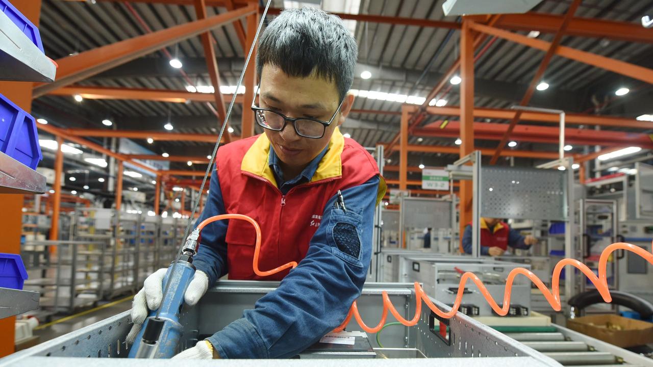 China’s third quarter GDP was lower than expected. Picture: STR/AFP