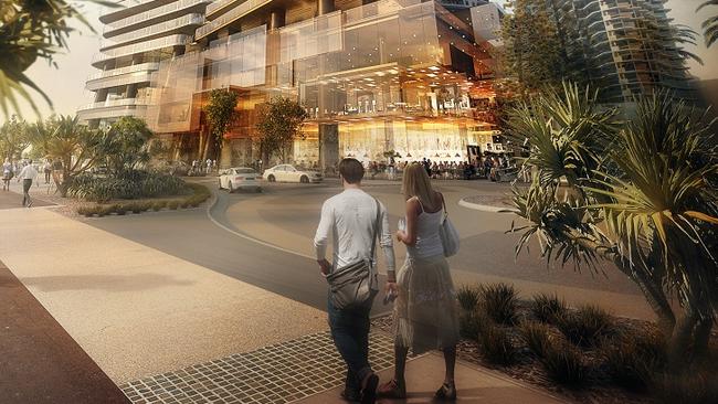 GCB Artist impressions of the $1.2 billion 88-storey tower earmarked for the former Iluka site. Source: Forise Holdings.