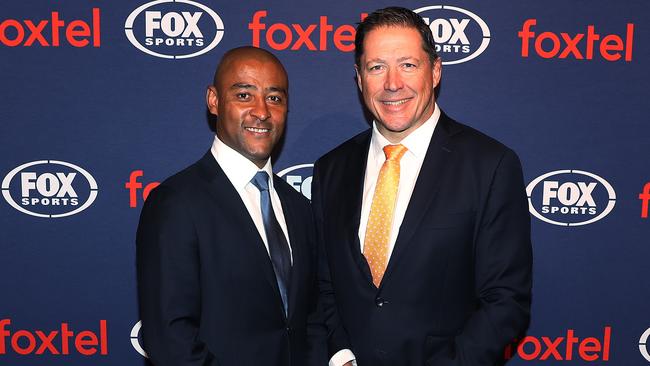 George Gregan, left, and Phil Kearns were two of the Wallabies captains who sent a letter to Rugby Australia last month asking for transparency. Picture: Brett Costello