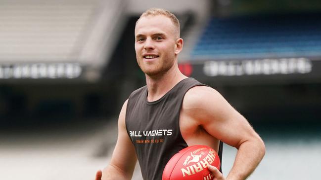 Tom Mitchell has been training in the USA in preparation for his first pre-season with Collingwood. Picture; Supplied