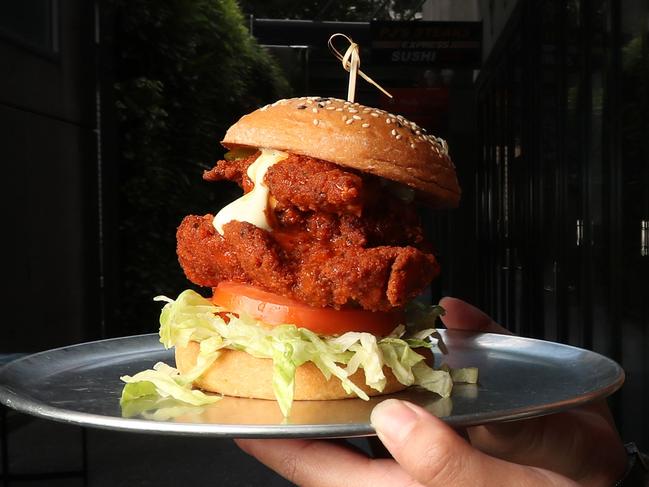 Laneway bar Red Hook  with their entry a Ã¢â¬ÅBuffalo soldier burgerÃ¢â¬Â. She-arna Booker from the CBD is the staff at the bar .Pic Annette Dew