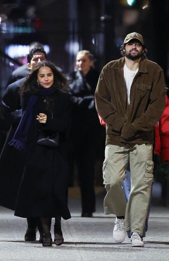 Tatum’s ex Zoe Kravitz was spotted with actor Noah Centineo on February 14. Picture: BACKGRID