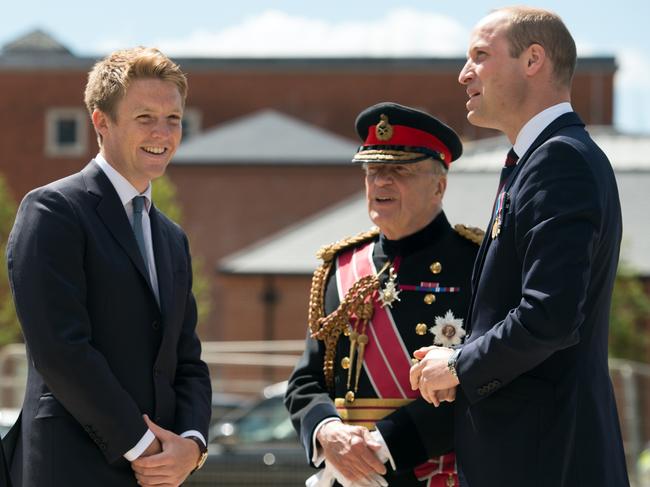 Prince William, Duke of Cambridge (R) is best friends with Hugh Grosvenor, the Duke of Westminster (L) and will be attending his wedding. Picture: Getty Images