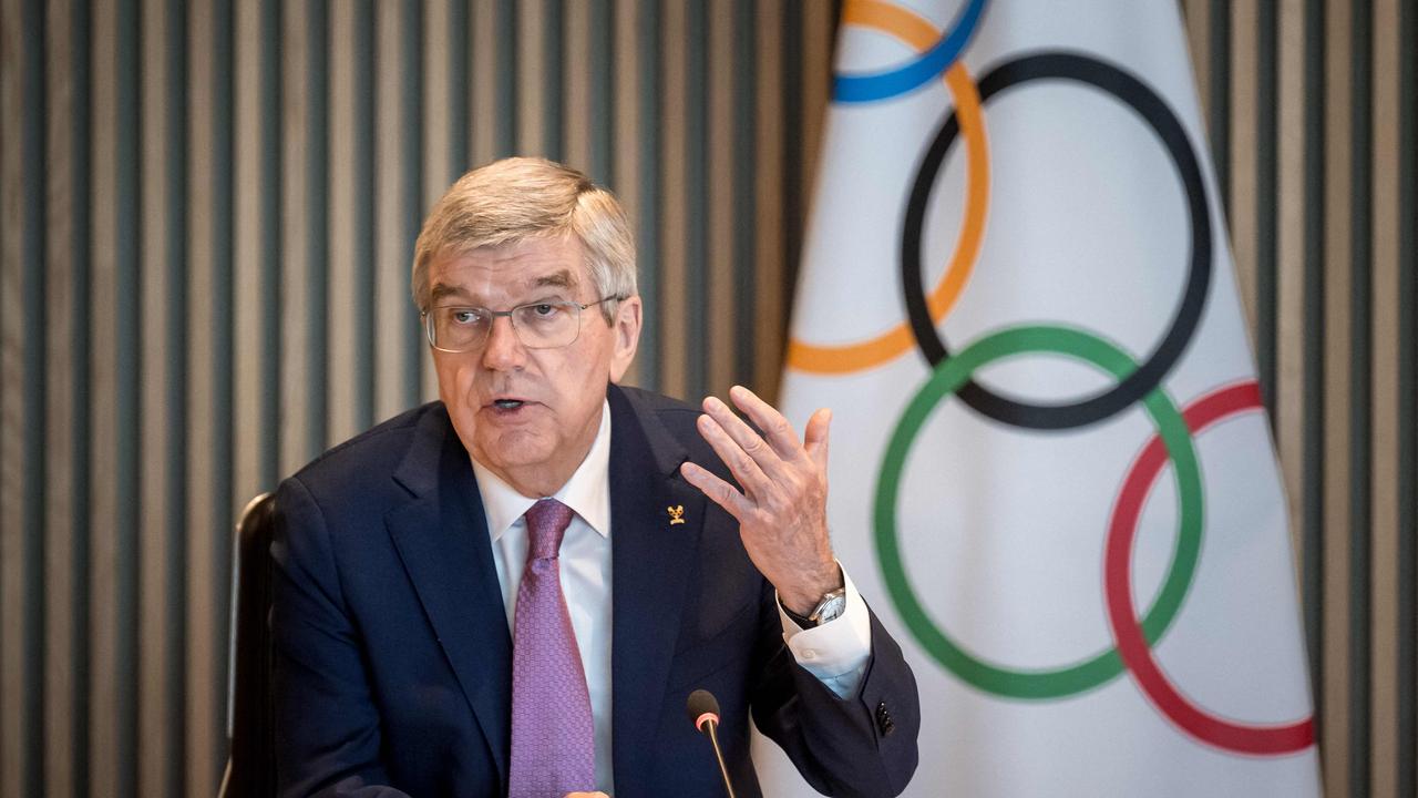 International Olympic Committee President Thomas Bach has slammed reports the Brisbane Olympic Games could be cancelled as “fake news”. Picture: Fabrice COFFRINI / AFP