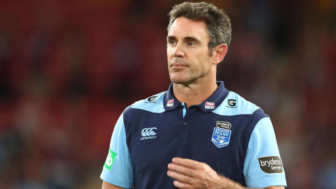 Blues coach Brad Fittler faced up to NSW’s shock 2019 defeat. Picture: Chris Hyde/Getty Images