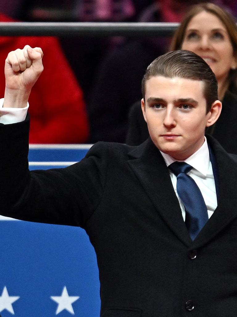 The fist bump is iconic. Picture: Angela Weiss / AFP