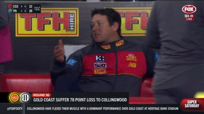 Coach Stuart Dew fumes after Gold Coast Suns horror show