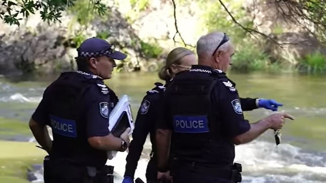 Police during the search for the teenagers. Picture: Today/Facebook.