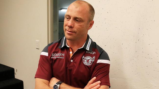 Geoff Toovey after the Manly Sea Eagles v Sydney Roosters round 25 NRL game at Brookvale Oval. pic Mark Evans