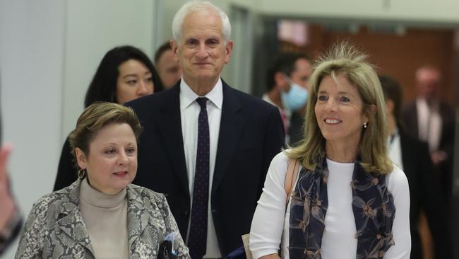 Caroline Kennedy arrived at Sydney airport early on Friday on her way to Canberra. Picture: John Grainger