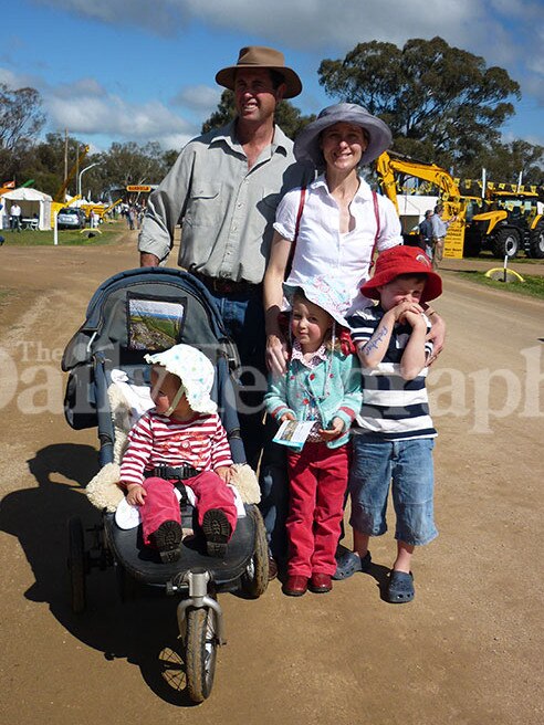 Geoff and Kim Hunt with their children Phoebe, Mia and Fletcher. Supplied Undated Pictures of the Hunt Family, all found dead at their rural property on Boree Creek Road, about 13km north-west of Lockhart.