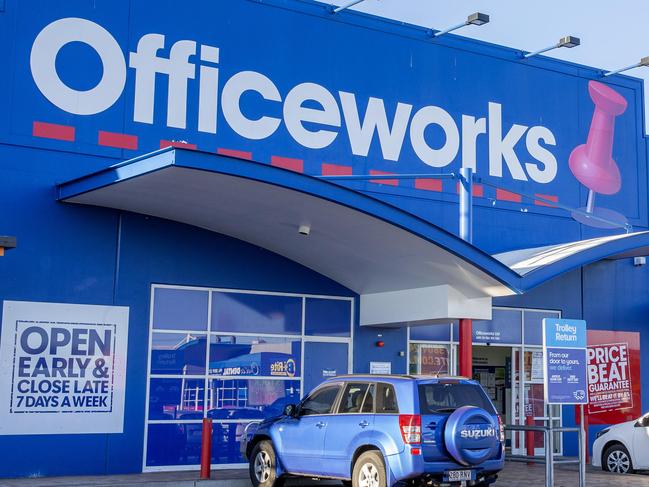 Supplied photograph of Officeworks in Browns Plains for COVID-19 tracing, August 23, 2020 - Picture: Supplied NO BYLINE