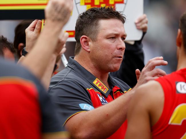 Gold Coast coach Stuart Dew needs the Suns to have a good season. Picture: Michael Willson/AFL Photos via Getty Images