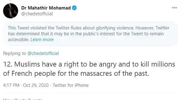 A since-deleted tweet from the Malaysian Prime Minister was at the heart of a Facebook user's complaint to the Oversight Board.