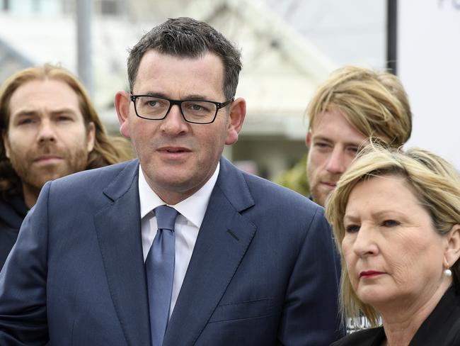 Premier Daniel Andrews and Minister Gayle Tierney