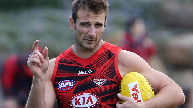 Jobe Watson normally starts the season in hot SuperCoach form. Picture: Michael Klein