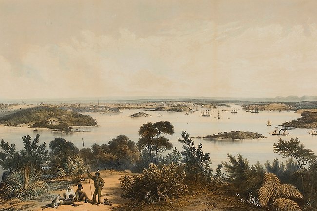 <p><span>The city and harbour of Sydney from near Vaucluse</span><span> (1852) by George French Angas and <span>Thomas Shotter Boys</span>.</span></p> <span></span> <a href="http://theaustralian.com.au/news/arts/great-explorers/story-e6frg8n6-1226120570349">Great Explorers</a>