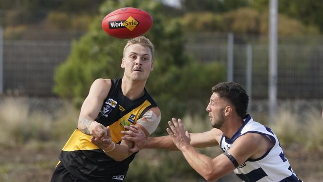 MPFNL Division 2 football: Seaford v Chelsea. Seaford player Hugh Park. Picture: Valeriu Campan