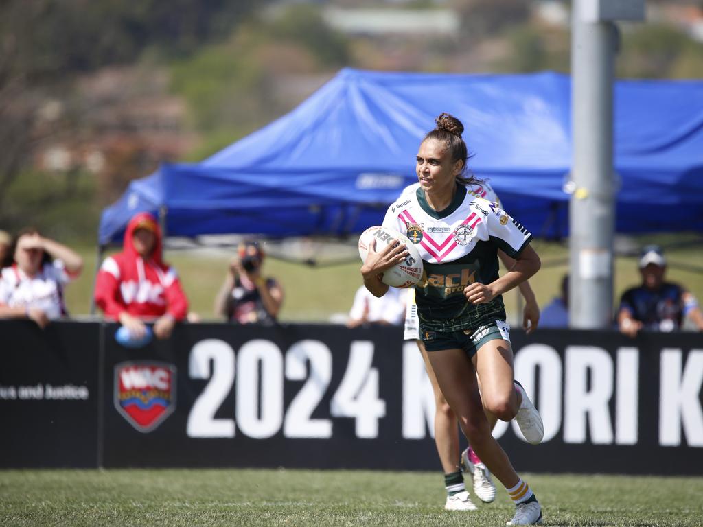 Koori Knockout - Day 4 Womens GF Redfern All Blacks v Bourke Warriors Monday, 7 October 2024 Hereford St, Bathurst NSW 2795, Australia, Picture Warren Gannon Photography