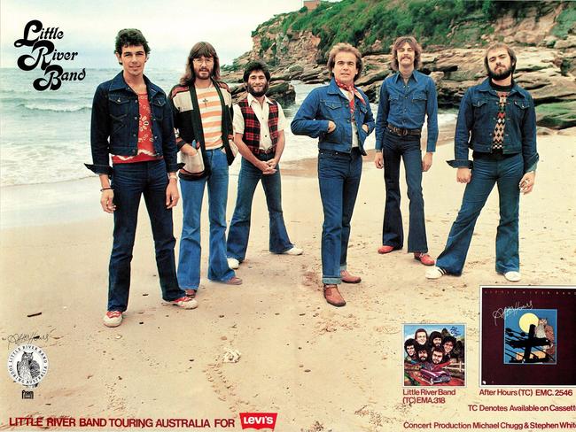 Little River Band in a classic cross-promotion with Levi’s jeans.