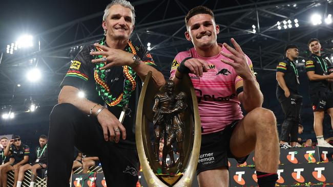 Ivan and Nathan Cleary with their fourth title together.