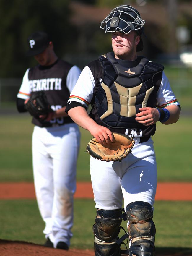 Guy Edmonds playing for Penrith. (Virginia Young)