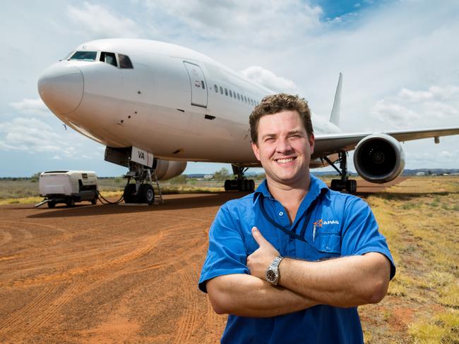 Tom Vincent is the managing director of Asia Pacific Aircraft Storage, which has its operational facility in Alice Springs. Photo: EMMA MURRAY