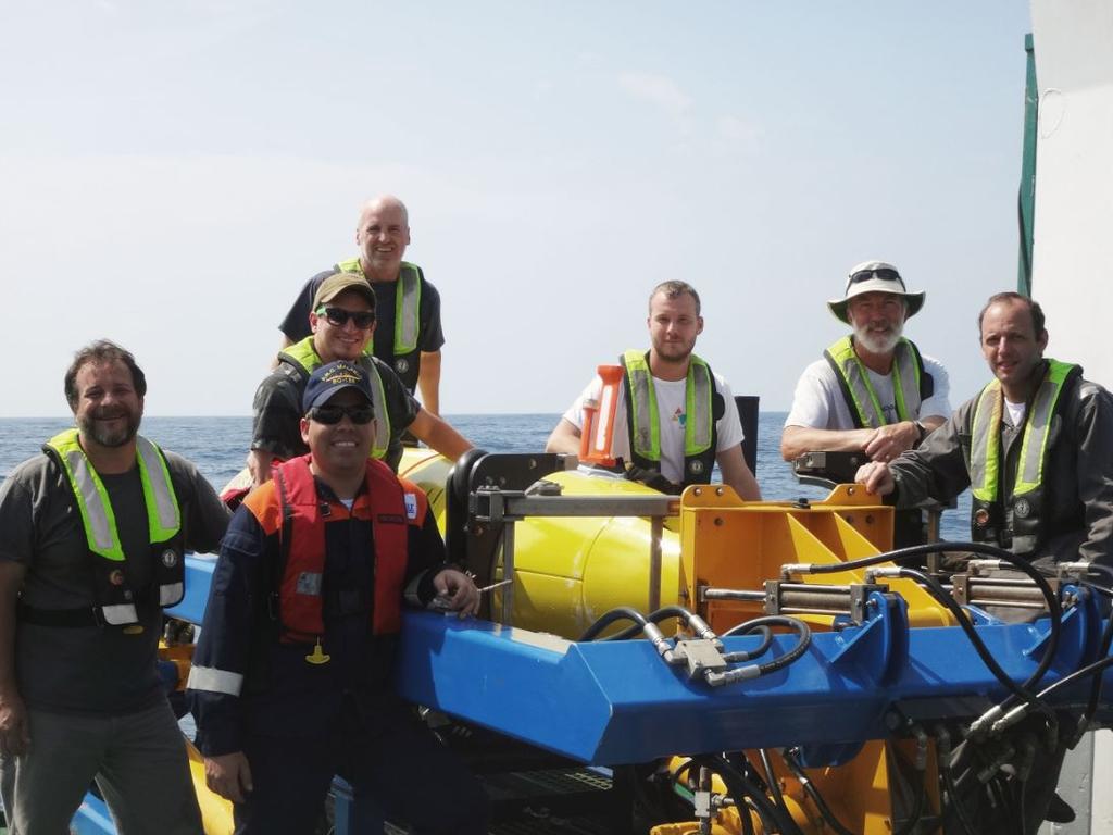 WHOI researchers aboard the ARC Malpelo. Picture: Mike Purcell/Woods Hole Oceanographic Institution