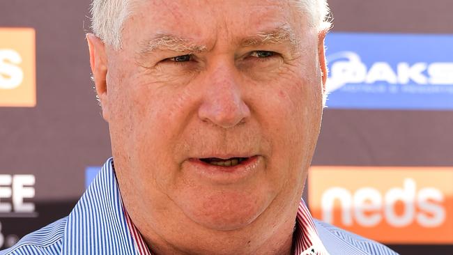 Brisbane Lions CEO Greg Swann is high on the Broncos hitlist to succeed outgoing CEO Paul White. Picture: AAP