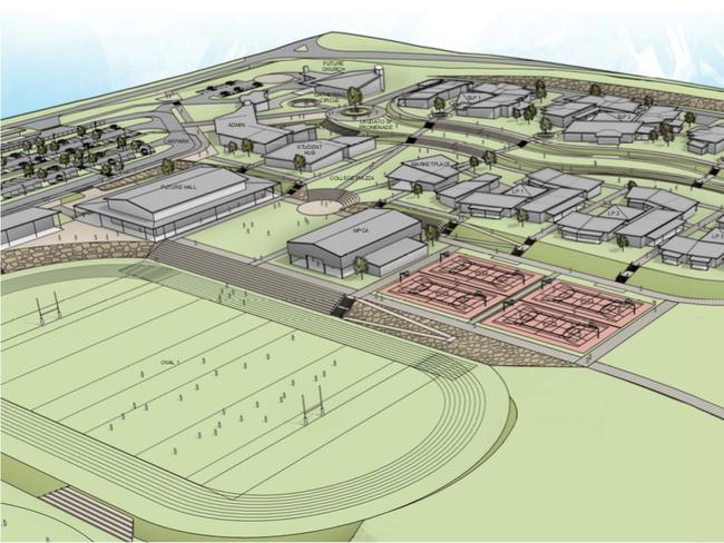 Plainland's Sophia College is under construction and is scheduled to open for its first intake of Year 7 students next year.