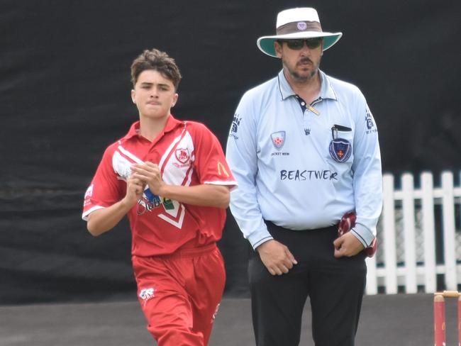 Blake Cattle returns as St George captain. prepares to bowl. Picture: Sean Teuma.