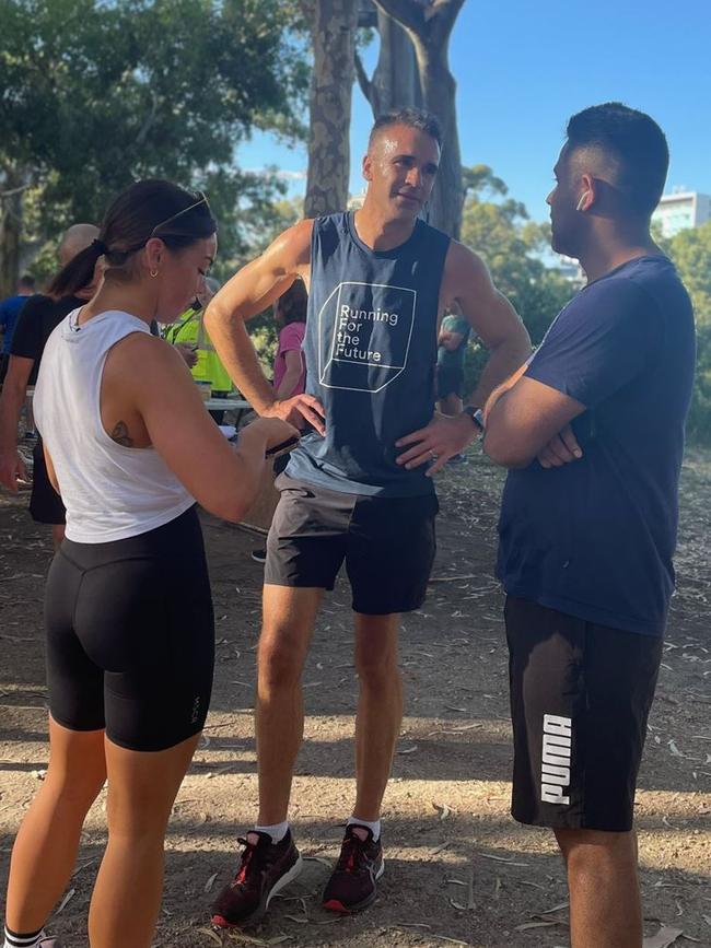 Peter Malinauskas on the park run in Adelaide Saturday 19th Feb. Picture. Peter Malinauskas/ Twitter