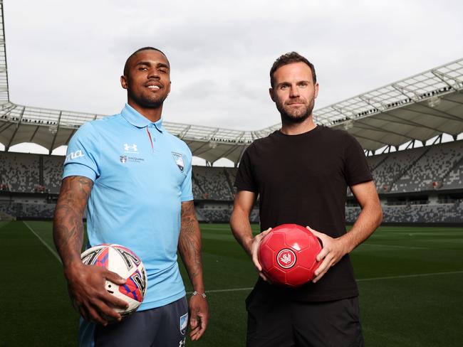 Douglas Costa and Juan Mata will face off in round one. Picture: Getty Images