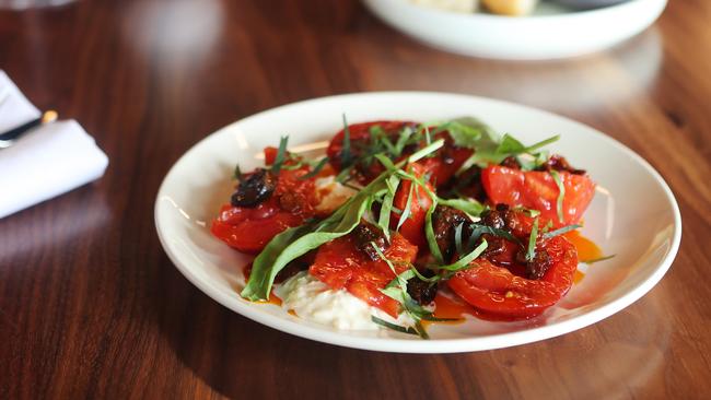 Lovin’ summer: tomatoes with XO sauce is a sunshiny win. Pictures: Rebecca Michael.