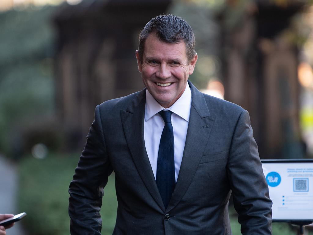 Former NSW Premier Mike Baird is spreading the love among Liberal Party candidate hopefuls. Picture: AAP Image